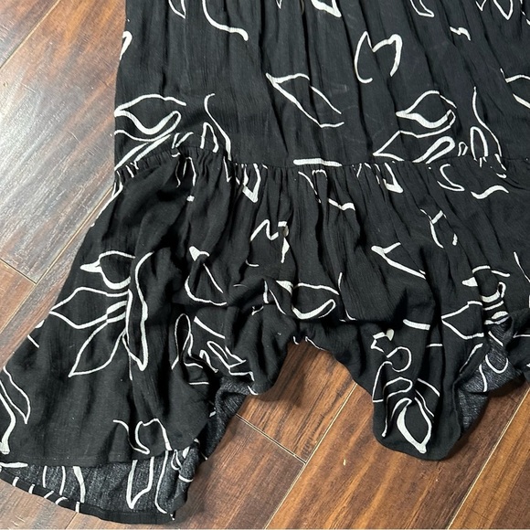 Z Supply Black Floral Celina Abstract Maxi Dress - Picture 4 of 6